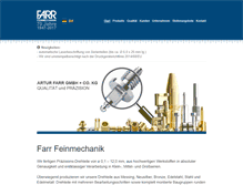 Tablet Screenshot of farr-feinmechanik.de